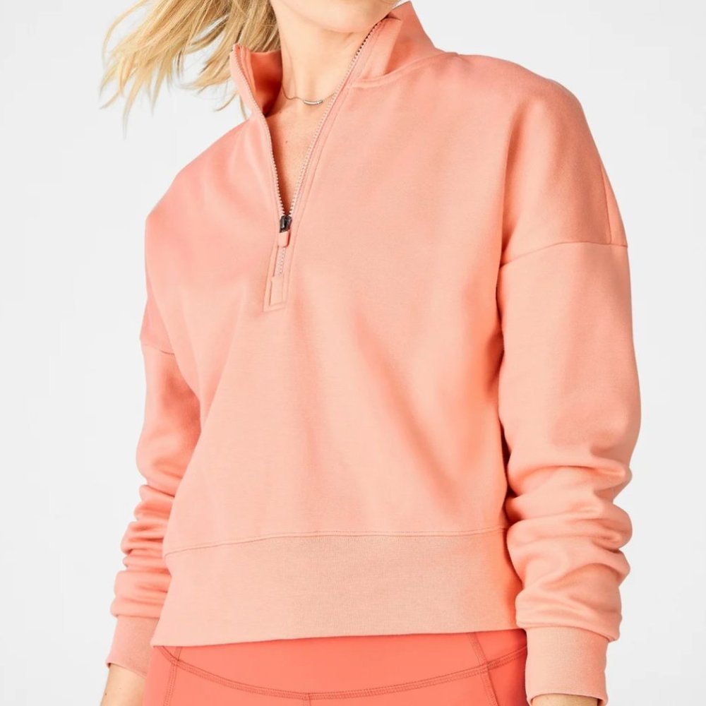 Fabletics Catarina Half Zip Pullover Sweater Blos… - image 1